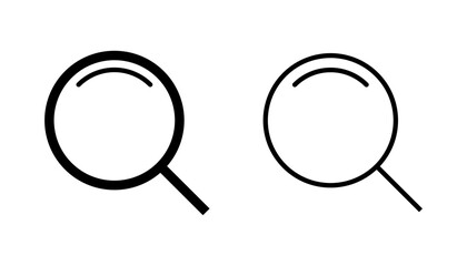 Search icon set. search magnifying glass icon