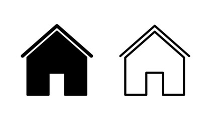 House icon set. Home icon vector