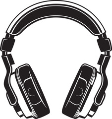 Sonic Signature Vector Headphone Logo Design Audio Aesthetic Headphone Icon in Vector