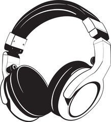 Acoustic Anthem Headphone Icon Rhythmic Resonance Vector Headphone Logo