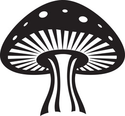 Spore Sparkle Vector Mushroom Logo Design Capsule Creations Mushroom Icon in Vector