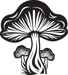 Enchanted Edibles Mushroom Icon Fungal Feast Vector Mushroom Logo