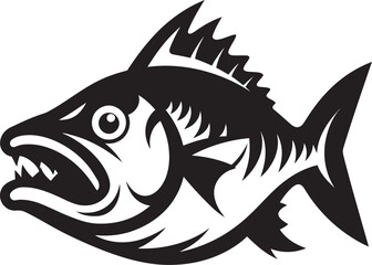Ripple Radiance River Fish Icon in Vector Flowing Finery Vector Logo of River Fish