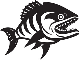 Flowing Finery Vector Logo of River Fish Serene Stream Fish Emblem in Vector Design