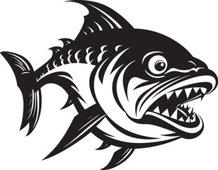 Aquatic Harmony Vector River Fish Logo River Reverie Fish Emblem in Vector Design