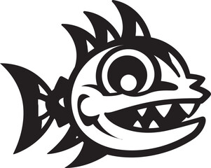 Waterway Wonders Fish Emblem Vector Design Tranquil Tributaries River Fish Logo Vector