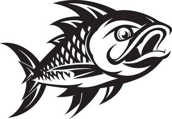 Aquatic Artistry Vector Logo Design with River Fish River Rhapsody River Fish Icon in Vector
