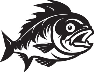 Waterway Wonder River Fish Icon Rapids Reverie Vector River Fish Logo