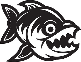 Marine Melodies River Fish Icon in Vector Ripple Reverie Vector River Fish Logo