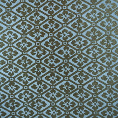 Traditional Japanese patterns - gold floral