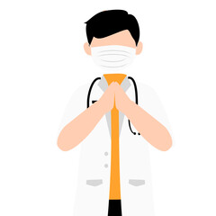 Male doctor illustration