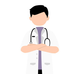 Male doctor illustration