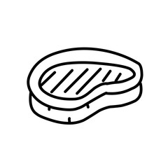 Meat and sausage related line icon