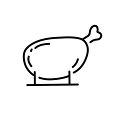 Meat and sausage related line icon