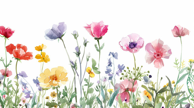 Colourful flower clipart