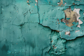 Obraz premium Dark blue green wall texture. Gradient. Deep teal color. Toned old rough concrete surface. Close - up. Abstract vintage background with space for design
