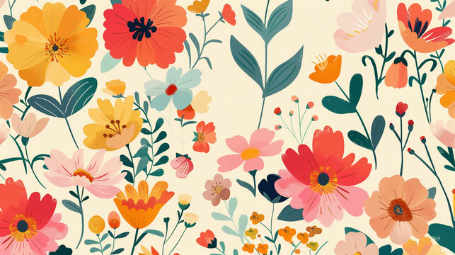 Retro Floral Pattern
