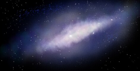 Obraz na płótnie Canvas background with stars nebula