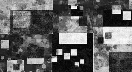 Abstract black and white with brush strokes background geometric. Oil texture. Acrylic paint. Textured arrangements. Black, dark, ink white beige illustration elements. Background. Abstract modern pri