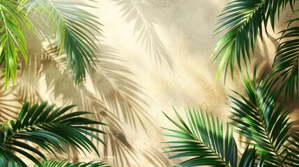 palm leaves background 