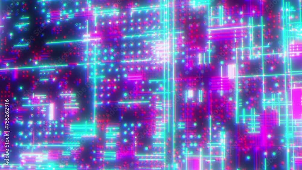 Poster technology background with dots and lines. computer generated 3d render