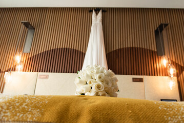 A bouquet is a collection of flowers in a creative arrangement, used widely in weddings, the symbolism depends on the types of flowers used and the culture. wedding bouquet