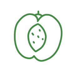 Vegetables and fruits Seamless hand drawn doodle pattern