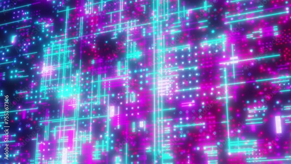 Poster technology background with dots and lines. computer generated 3d render
