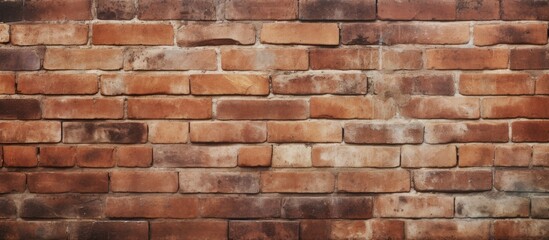 A close-up view of a brown brick wall with no visible mortar, showcasing the raw and unfinished texture of the bricks. The wall exudes a rugged and minimalist aesthetic.