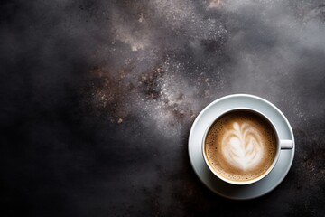 cup of cappuccino - obrazy, fototapety, plakaty