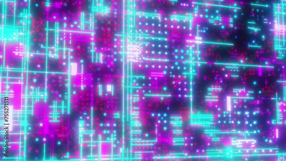 Poster technology background with dots and lines. computer generated 3d render