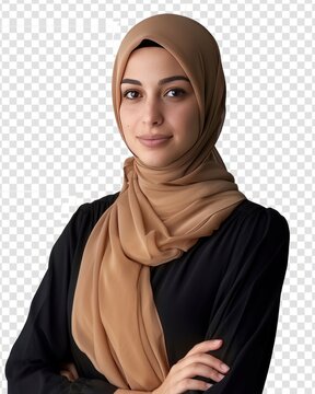 Beautiful women wearing hijab - generative ai