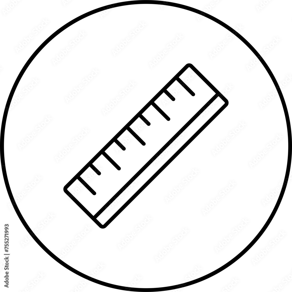 Sticker Ruler Icon