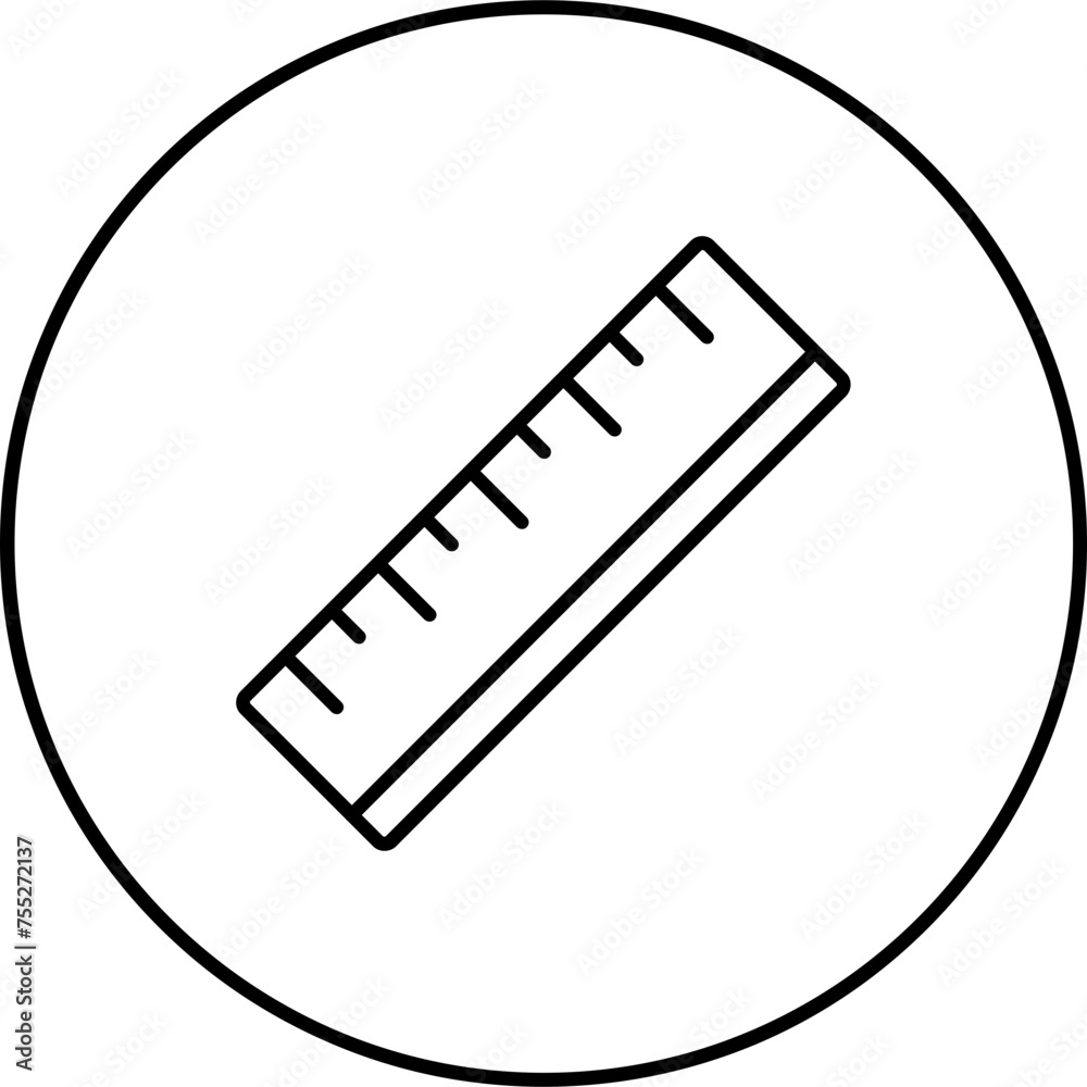 Sticker Ruler Icon