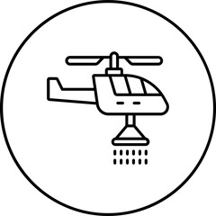 Firefighter Helicopter Icon