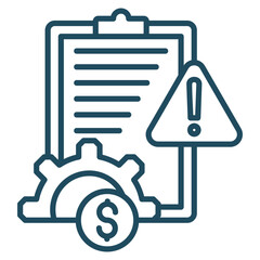 Obraz premium Risk Management Icon Element For Design