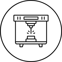 Laser Cutting Machine Icon