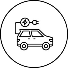 Electric Car Icon