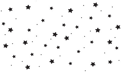 pattern of star doodle. Star hand drawn. Starry background. Vector seamless pattern with stars. Vector EPS 10.	