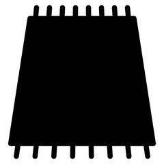 Muslim prayer mat or Sajadah icon