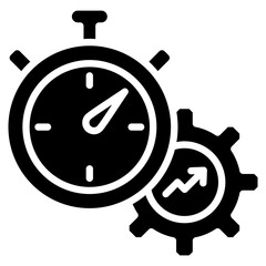 Stopwatch Icon Element For Design
