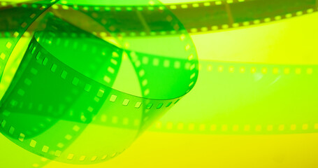 color background with real film - 755279336
