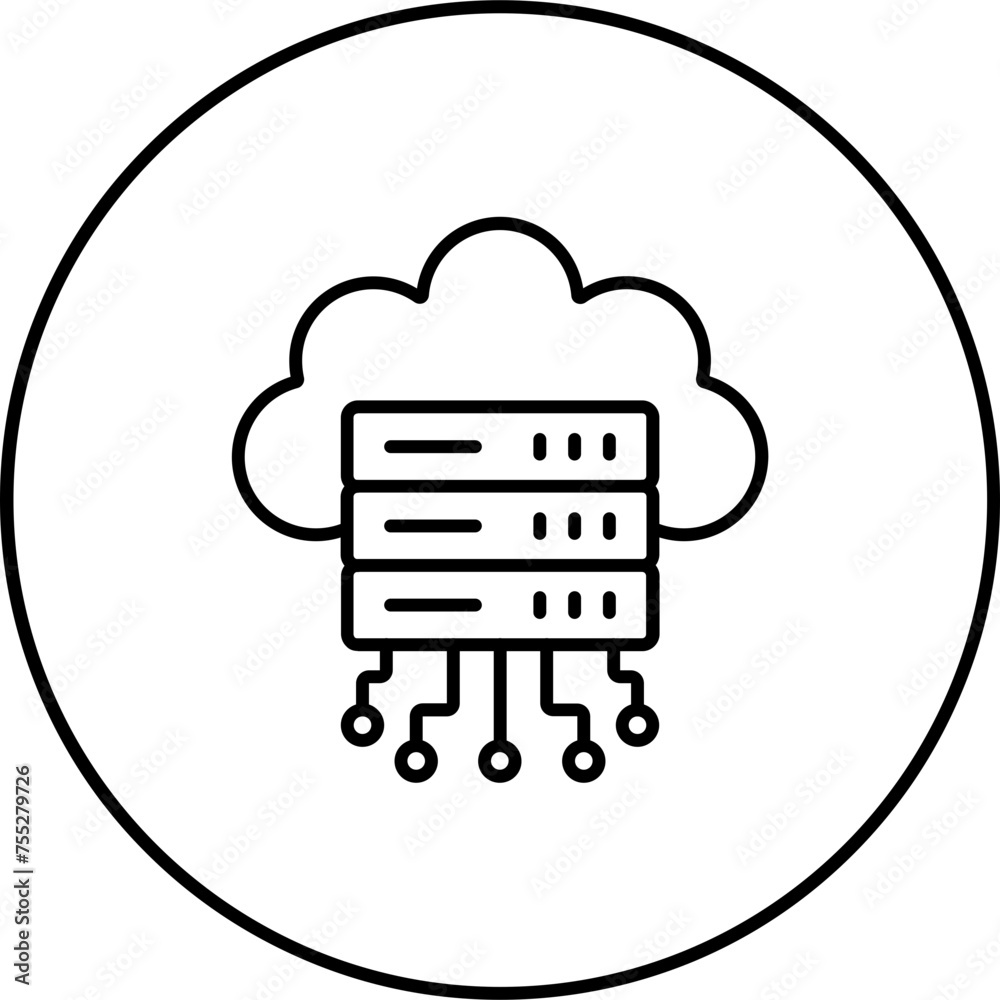 Poster Cloud Server Icon