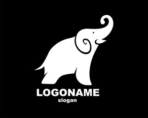 Elephant logo. Icon. Food. Restaurant