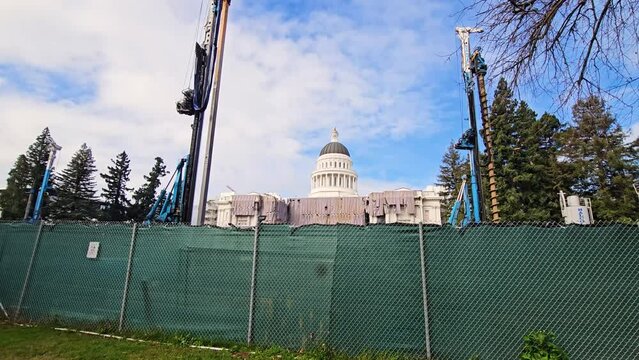 California State Capitol Museum. The renovation work on this building. 