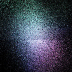 An abstract iridescent grainy grunge texture background image.