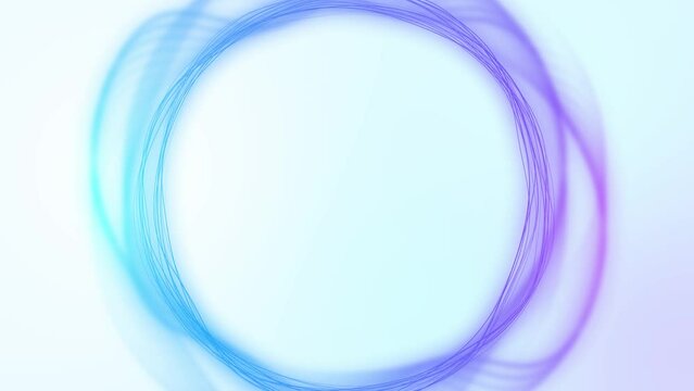 ゆっくり揺らぐ円形の曲線の背景動画