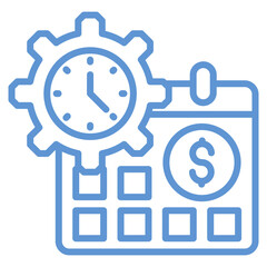 Time Management Icon Element For Design