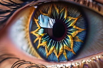 eye of the person - obrazy, fototapety, plakaty