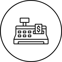Cashier Machine Icon